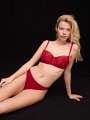 Rouge Soutien-gorge corbeille - Barbara 2