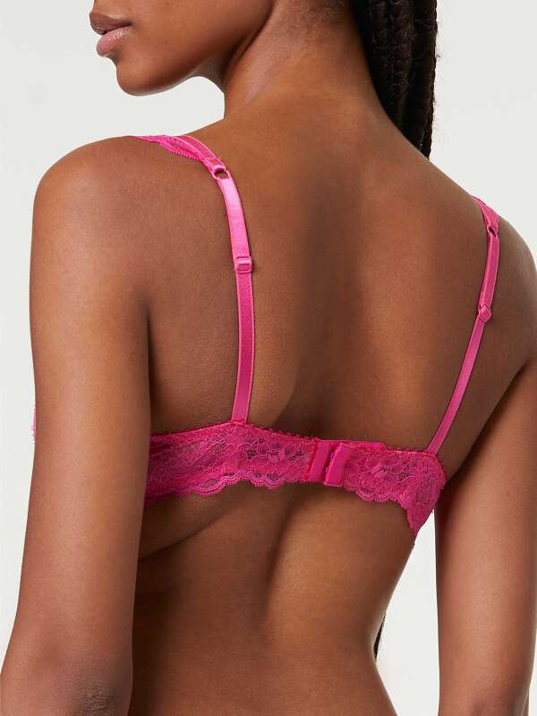 Soutien-gorge Lise Charmel 85B Push-up Sari Elegance – Neuf Avec étiquettes, Fushia !