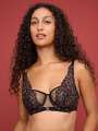 Noir Soutien-gorge corbeille - Gigi 1
