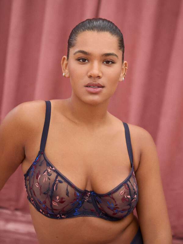 Bleu Soutien-gorge corbeille - India 1