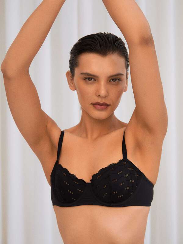 Noir Soutien-gorge corbeille - June 1