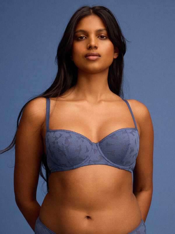 Bleu Soutien-gorge corbeille - Marnie 1
