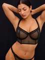 Noir Soutien-gorge corbeille - Martine 1