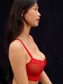 Rouge Soutien-gorge corbeille - Martine 3