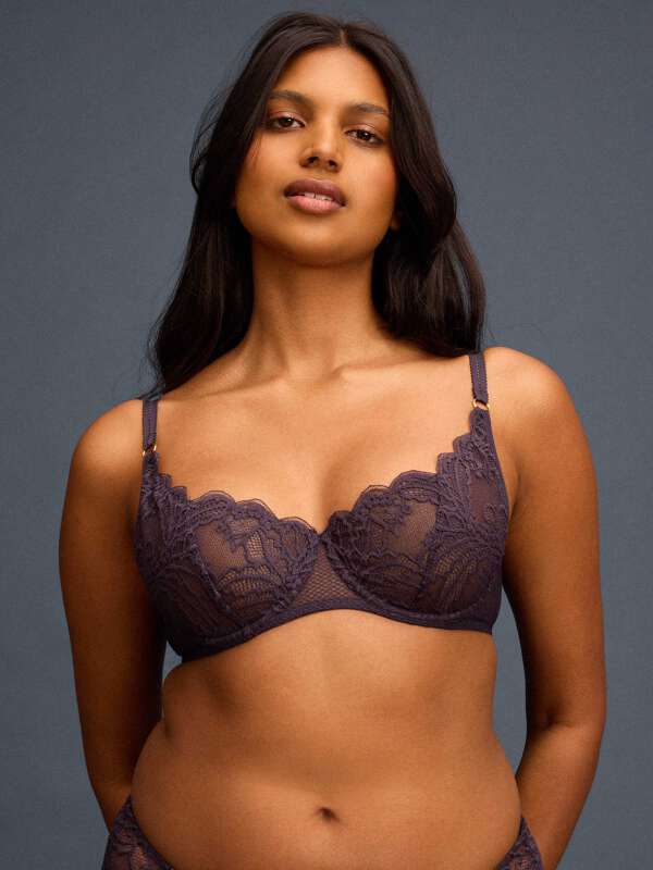 Bleu Soutien-gorge corbeille - Mary 1