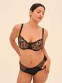 Noir Soutien-gorge corbeille - Maya 1