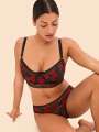 Noir Soutien-gorge corbeille - Monica 1