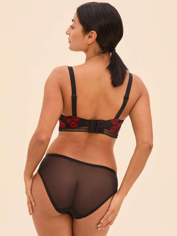 Soutien-gorge Darjeeling Corbeille 95F Rouge - Neuf Avec étiquettes, Modèle Silvia