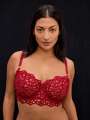 Rouge Soutien-gorge corbeille - Nico 1
