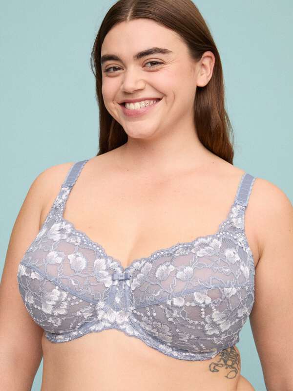 Bleu Soutien-gorge corbeille - Sarah 1