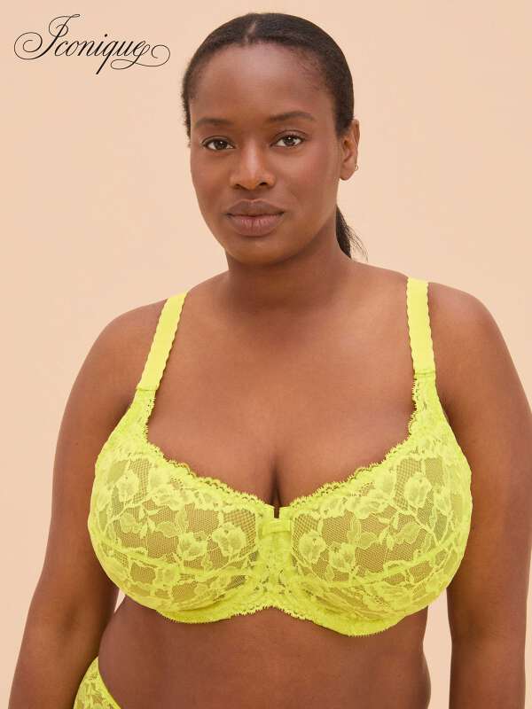 Jaune Soutien-gorge corbeille - Sarah 1