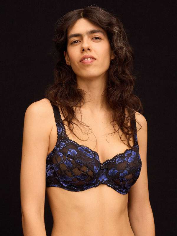 Noir Soutien-gorge corbeille - Sarah 1