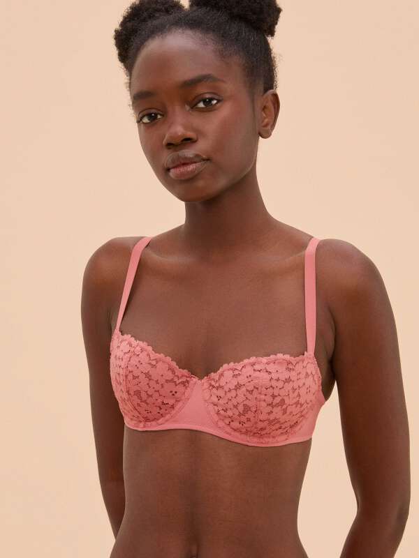 Rose Soutien-gorge corbeille - Saskia  1
