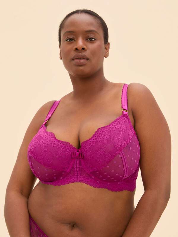 Rose Soutien-gorge corbeille - Simone 1