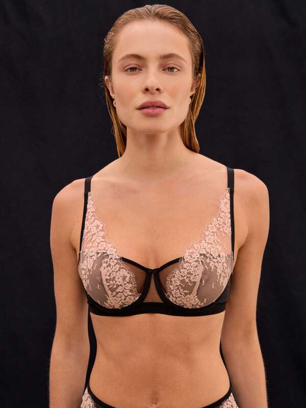 Noir Soutien-gorge corbeille - Suzie 1