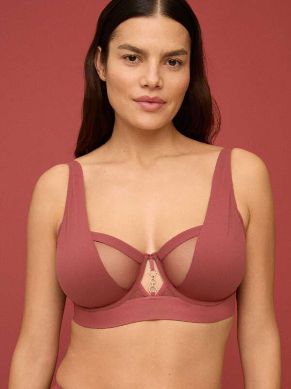 Marron Soutien-gorge corbeille - Yumi 1