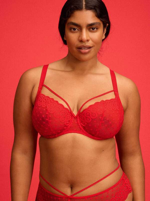Rouge Soutien-gorge emboîtant - Arlette 1