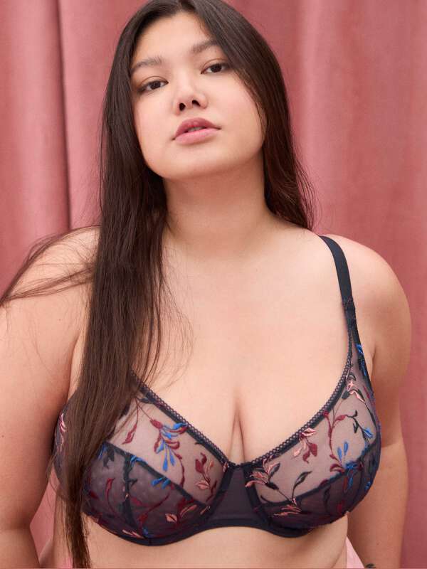 Bleu Soutien-gorge emboîtant - India 1