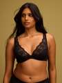 Noir Soutien-gorge plongeant - Rosalie 1