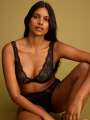 Noir Soutien-gorge plongeant - Rosalie 3