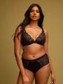 Noir Soutien-gorge plongeant - Rosalie 4