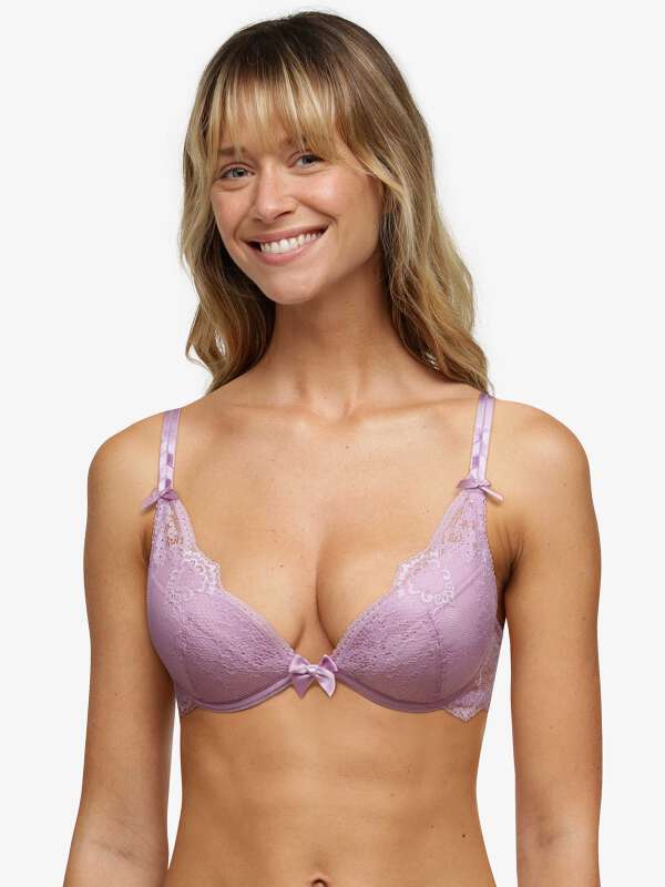 Soutien-gorge Push-up Darjeeling 90C - Couleur Vieux Rose - Neuf Avec étiquettes - Ref 06600G4