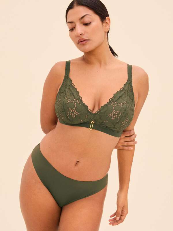 Vert Soutien-gorge sans armature - Aly 1