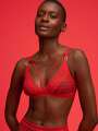 Rouge Soutien-gorge sans armature - Arlette 1