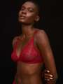 Rouge Soutien-gorge sans armature - Barbara 1