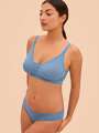 Bleu Soutien-gorge sans armature - Fred 3