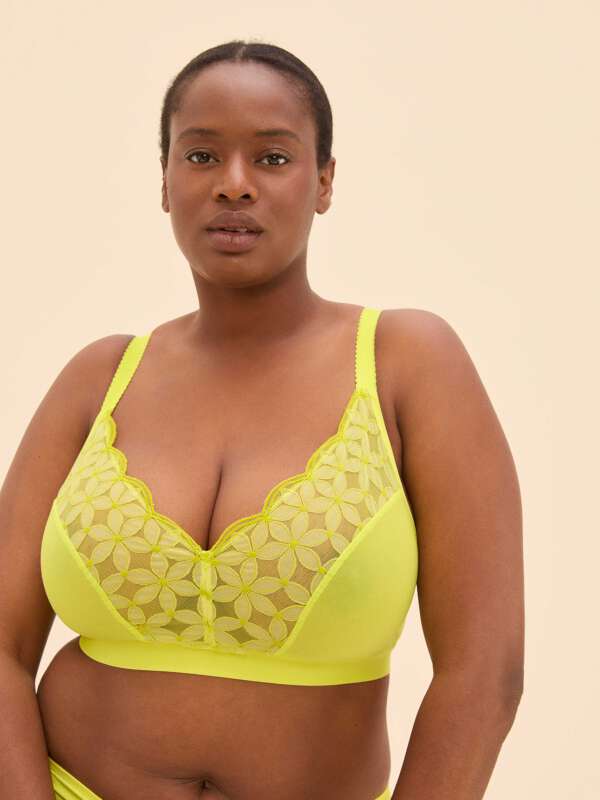 Jaune Soutien-gorge sans armature - Garance 1