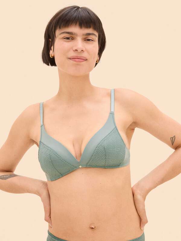 Bleu Soutien-gorge sans armature - Gloria 1