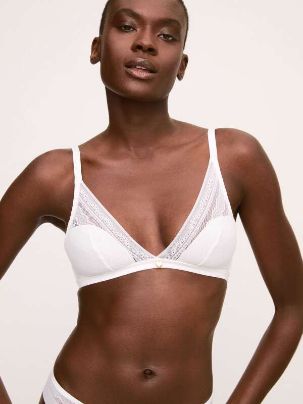 Blanc Soutien-gorge sans armature - Kristen 1