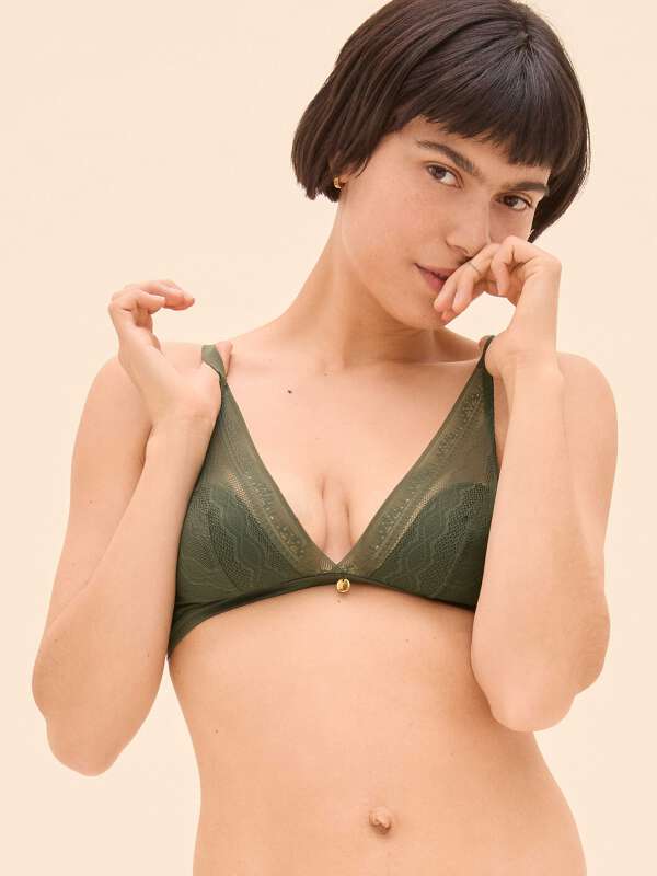 Vert Soutien-gorge sans armature - Kristen 1