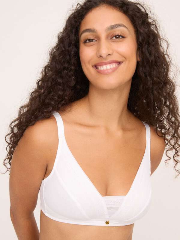 Blanc Soutien-gorge sans armature - Kristen 1