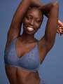 Bleu Soutien-gorge sans armature - Marnie 1
