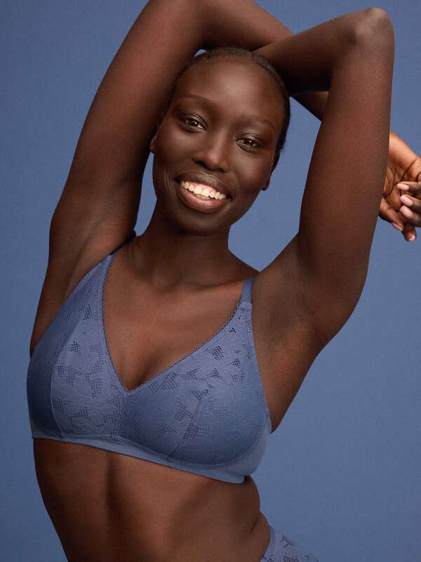 Bleu Soutien-gorge sans armature - Marnie 1