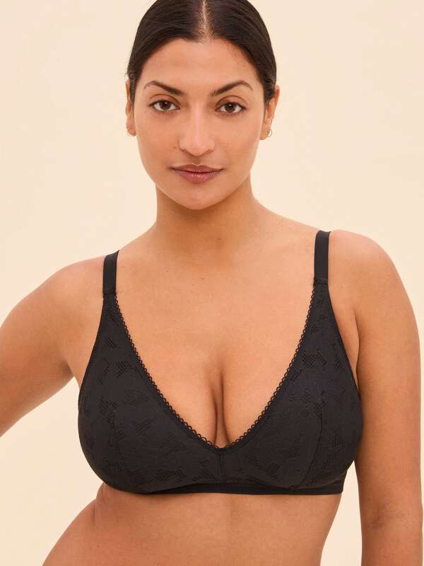 Noir Soutien-gorge sans armature - Marnie 1