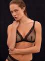 Noir Soutien-gorge sans armature - Martine 1