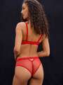 Rouge Soutien-gorge sans armature - Martine 2