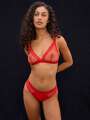 Rouge Soutien-gorge sans armature - Martine 4