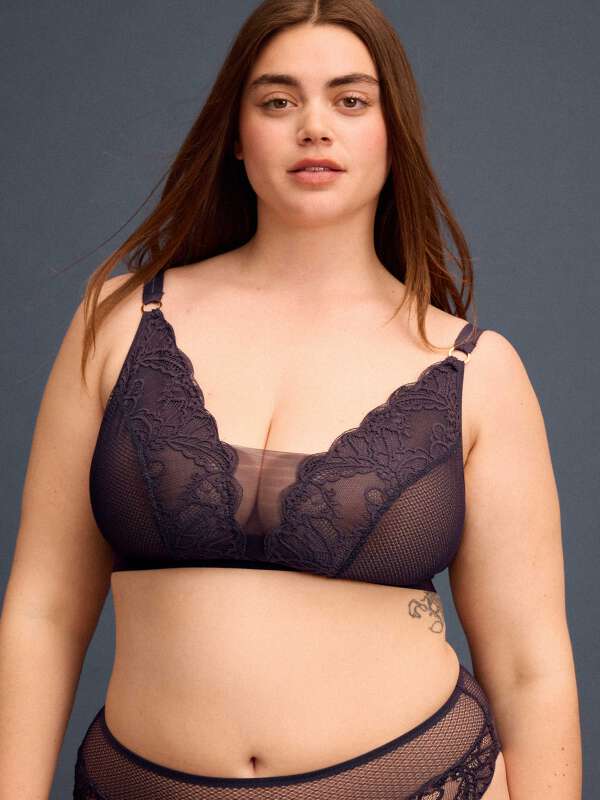 Bleu Soutien-gorge sans armature - Mary 1