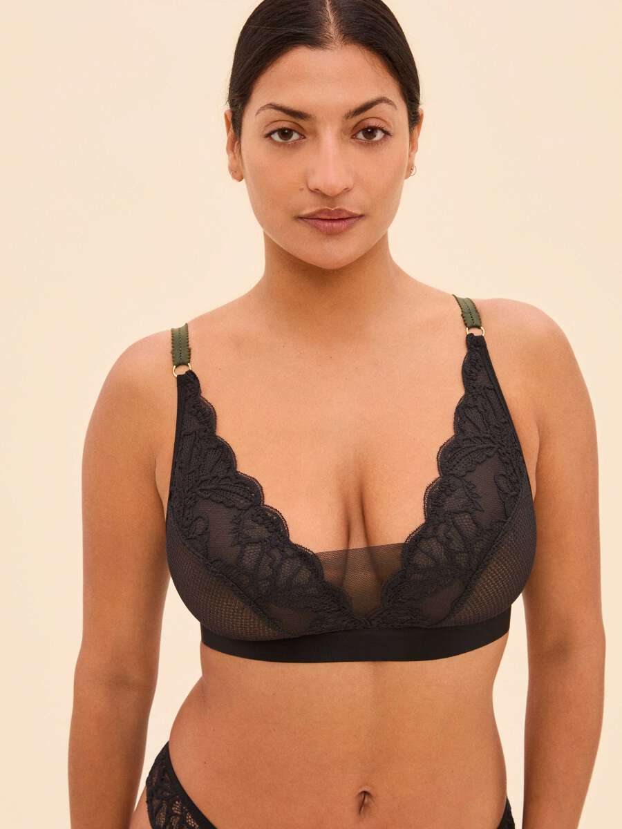 Soutien-gorge sans armature - Mary Noir | Darjeeling