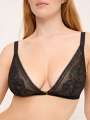 Noir Soutien-gorge sans armature - Monica 1