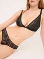 Noir Soutien-gorge sans armature - Monica 3