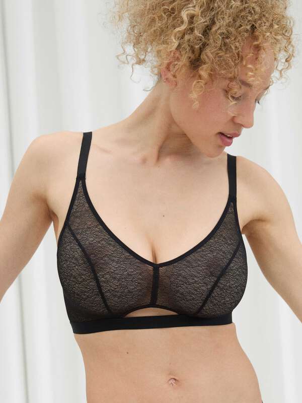 Noir Soutien-gorge sans armature - Noa 1