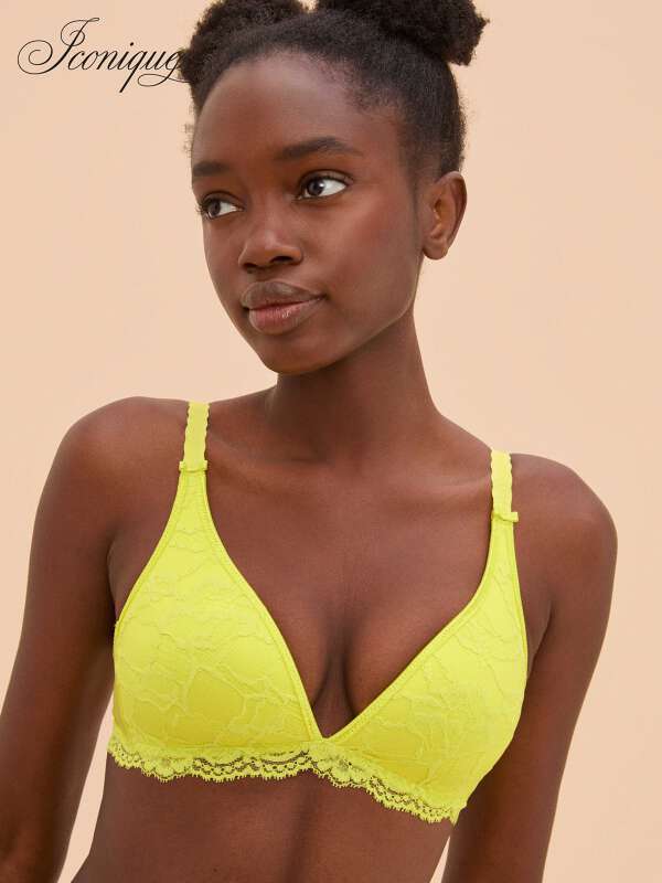 Jaune Soutien-gorge sans armature - Sarah 1