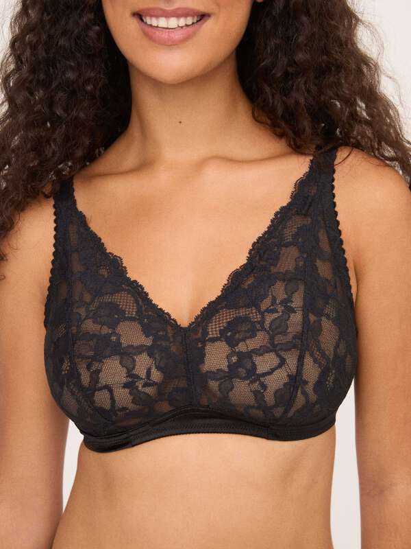 Noir Soutien-gorge sans armature - Sarah 1