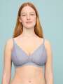 Bleu Soutien-gorge sans armature - Saskia  1