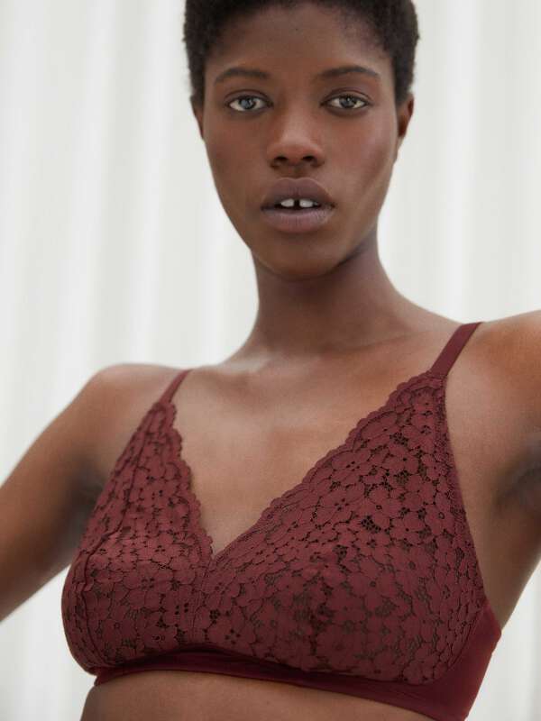 Bordeaux Soutien-gorge sans armature - Saskia 1